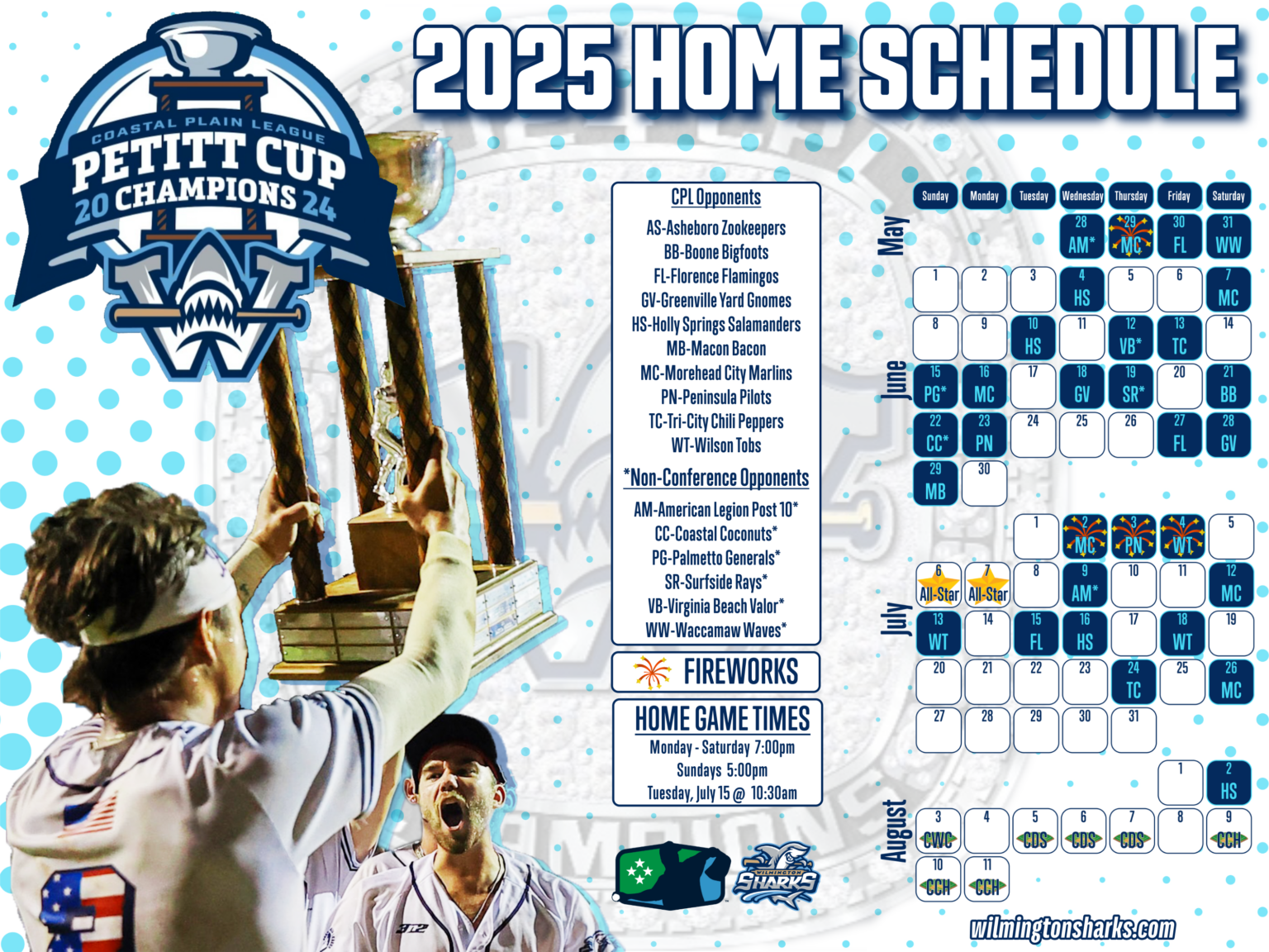 Printable Schedule - Wilmington Sharks