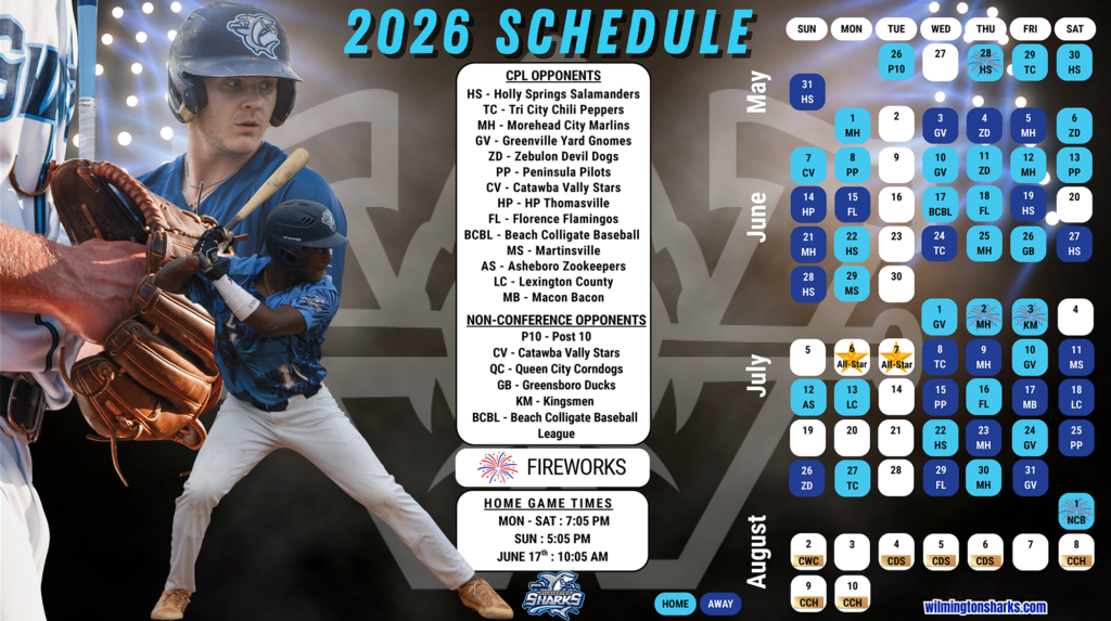 Full Schedule Wilmington Sharks